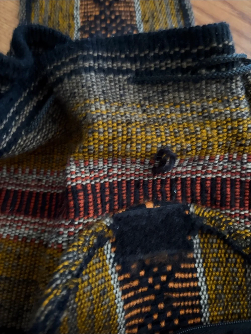 Bohowoven backpack handwoven style